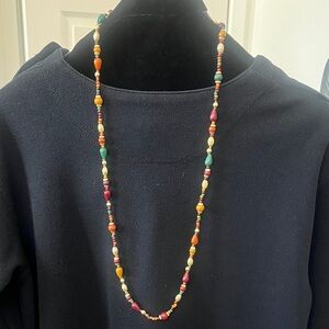 Multicolor Beaded Long Necklace - Women Jewelry